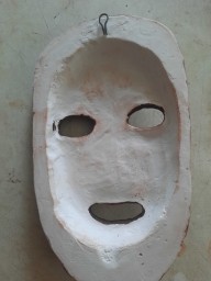 Маска настенная, гипс. 3